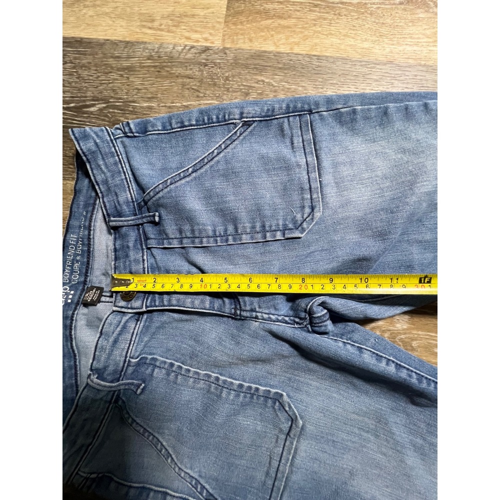 Gap Boyfriend Fit Jeans Womens 4/27R Blue Excellent Patch Pocket Straight Leg - Picture 4 of 7